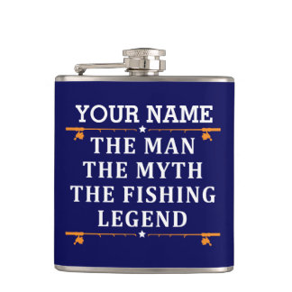 Der Mann, der Mythos, die Legende des Fischens per Flachmann