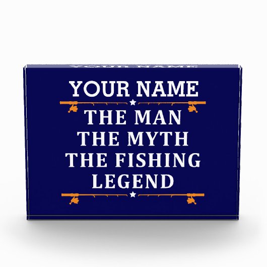 Der Mann, der Mythos, die Legende des Fischens per Fotoblock (Vorderseite)