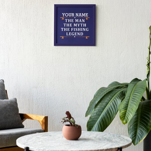 Der Mann, der Mythos, die Legende des Fischens per Fotodruck