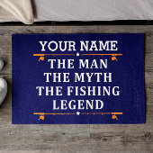 Der Mann, der Mythos, die Legende des Fischens per Fußmatte