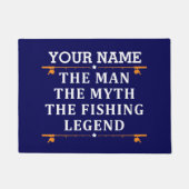 Der Mann, der Mythos, die Legende des Fischens per Fußmatte (Vorderseite)