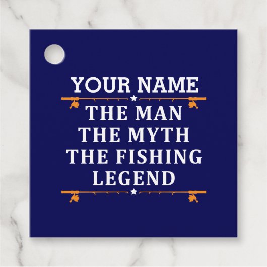 Der Mann, der Mythos, die Legende des Fischens per Geschenkanhänger (Vorderseite)