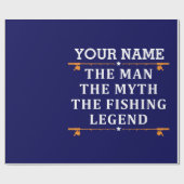 Der Mann, der Mythos, die Legende des Fischens per Geschenkpapier (Flach)