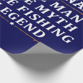 Der Mann, der Mythos, die Legende des Fischens per Geschenkpapier (Ecke)