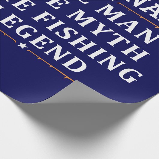 Der Mann, der Mythos, die Legende des Fischens per Geschenkpapier (Ecke)