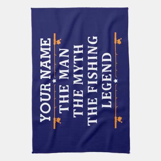 Der Mann, der Mythos, die Legende des Fischens per Geschirrtuch (Vertikal)