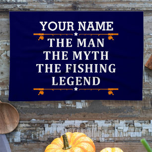 Der Mann, der Mythos, die Legende des Fischens per Geschirrtuch