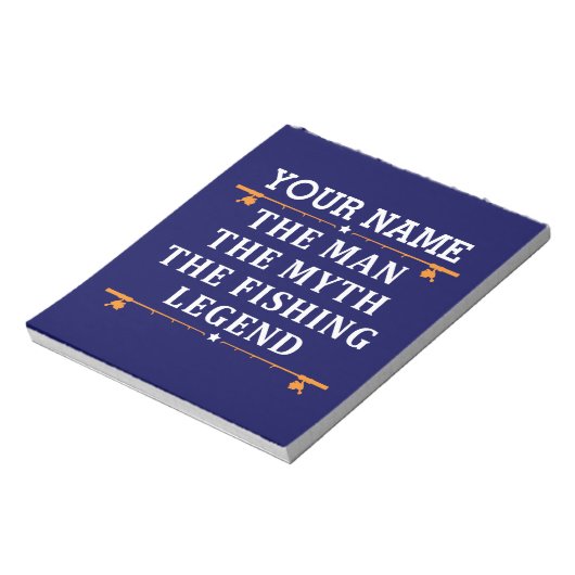 Der Mann, der Mythos, die Legende des Fischens per Notizblock (Rotiert)