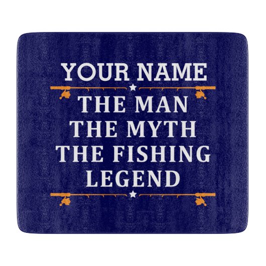 Der Mann, der Mythos, die Legende des Fischens per Schneidebrett (Vorderseite)