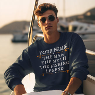 Der Mann, der Mythos, die Legende des Fischens per Sweatshirt