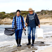 Der Mann, der Mythos, die Legende des Fischens per T-Shirt