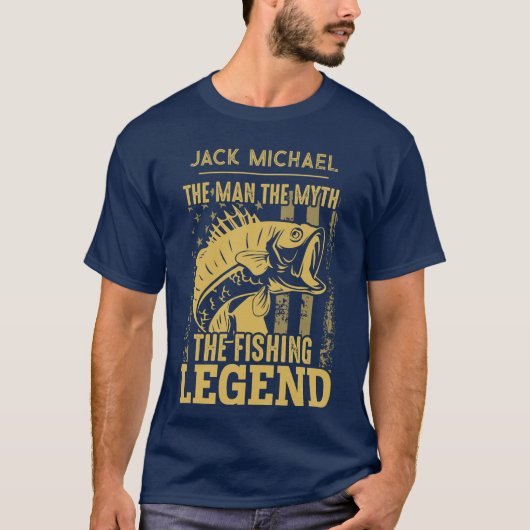 Der Mann, der Mythos, die Legende des Fischens per T-Shirt (Vorderseite)