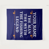 Der Mann, der Mythos, die Legende des Fischens per Wandteppich (Vorderseite (Horizontal))