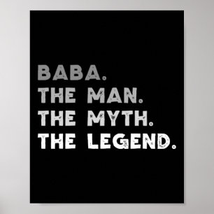 Der Mann, der Mythos, die Legende, die Coole Baba Poster