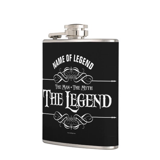 Der Mann, der Mythos, die Legende Flachmann (Links)