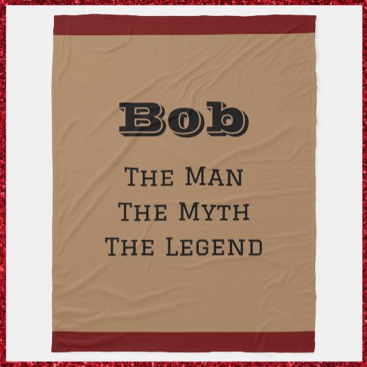 Der Mann, der Mythos, die Legende Fleecedecke