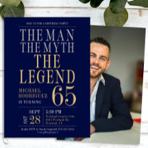 Der Mann der Mythos Die Legende Foto 65. Geburtsta