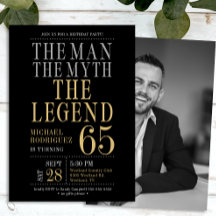 Der Mann der Mythos Die Legende Foto 65. Geburtsta