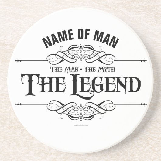 Der Mann, der Mythos, die Legende Getränkeuntersetzer (Vorne)