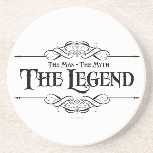 Der Mann, der Mythos, die Legende Getränkeuntersetzer (Vorne)
