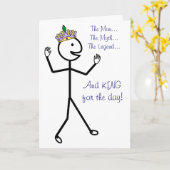 Der Mann, der Mythos, die Legende - glücklicher Ta Karte (Gelbe Blume)