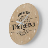 Der Mann, der Mythos, die Legende große Uhr (Winkel)