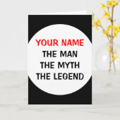 Der Mann Der Mythos Die Legende Grußkarte für Männ Karte (Gelbe Blume)