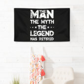 Der Mann, der Mythos, die Legende, hat das Ruhesta Banner (Insitu)