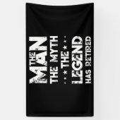 Der Mann, der Mythos, die Legende, hat das Ruhesta Banner (Vertikal)