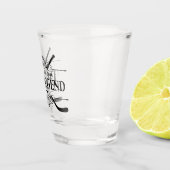 Der Mann, der Mythos, die Legende (Hockey) Schnapsglas (Rechts)
