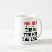 Der Mann, der Mythos, die Legende Kaffeetasse (VorderseiteRechts)