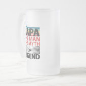 Der Mann, der Mythos, die Legende Mattglas Bierglas (Vorderseite Links)