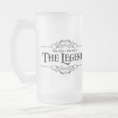 Der Mann, der Mythos, die Legende Mattglas Bierglas (Links)