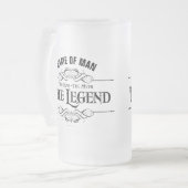 Der Mann, der Mythos, die Legende Mattglas Bierglas (Vorderseite Links)