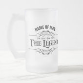 Der Mann, der Mythos, die Legende Mattglas Bierglas (Links)