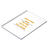 Der Mann, der Mythos, die Legende Notizblock (Linke Seite)