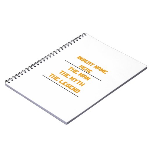 Der Mann, der Mythos, die Legende Notizblock (Linke Seite)