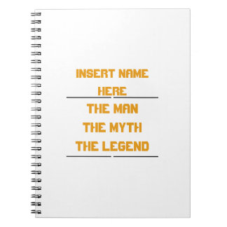Der Mann, der Mythos, die Legende Notizblock