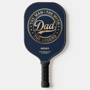 Der Mann Der Mythos Die Legende Papa Benutzerdefin Pickleball Schläger