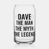 Der Mann, der Mythos, die Legende personalisiert Dosenglas (Vorderseite)