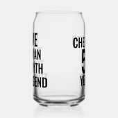 Der Mann, der Mythos, die Legende personalisiert Dosenglas (Links)