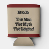 Der Mann, der Mythos, die Legende Personalisiert Dosenkühler (Rückseite)