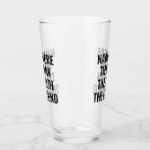 Der Mann, der Mythos, die Legende personalisiert Glas (Links)