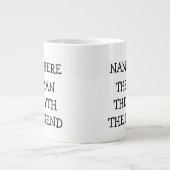 Der Mann, der Mythos, die Legende Personalisiert Jumbo-Tasse (Vorderseite)