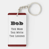 Der Mann, der Mythos, die Legende Personalisiert Schlüsselanhänger (Rückseite)