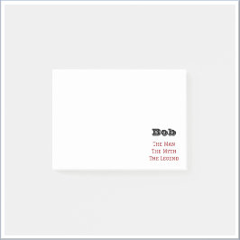 Der Mann, der Mythos, die Legende Post-it Klebezettel