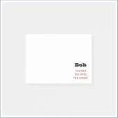 Der Mann, der Mythos, die Legende Post-it Klebezettel