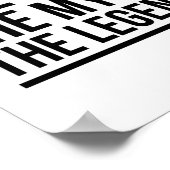 Der Mann, der Mythos, die Legende Poster (Ecke)