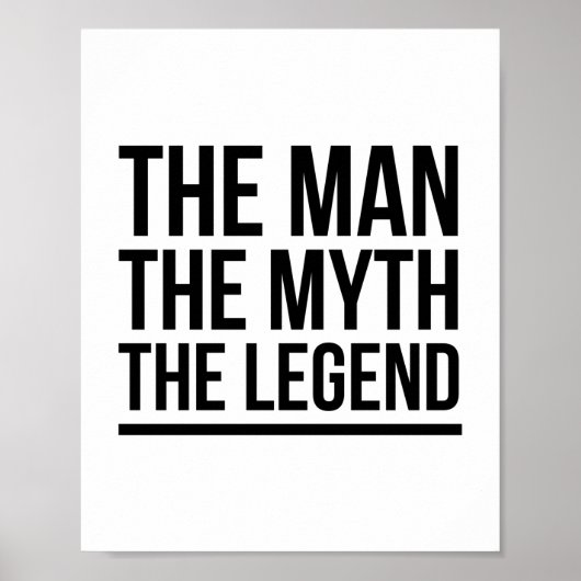 Der Mann, der Mythos, die Legende Poster (Vorne)
