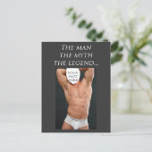 Der Mann, der Mythos, die Legende Postkarte (Stehend Vorderseite)